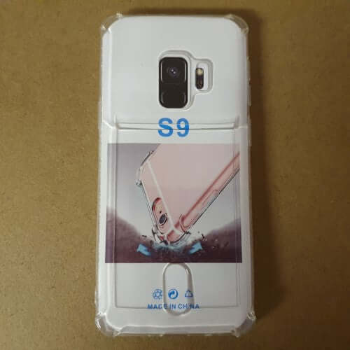 Soft TPU Clear Case With Card Slot - For Samsung S9 - mosaccessories