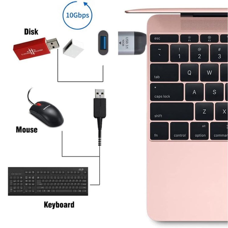 USB 3.0 Type A Female to USB 3.1 Type C Male Host OTG Data 10Gbps Adapter for Laptop & Phone - mosaccessories