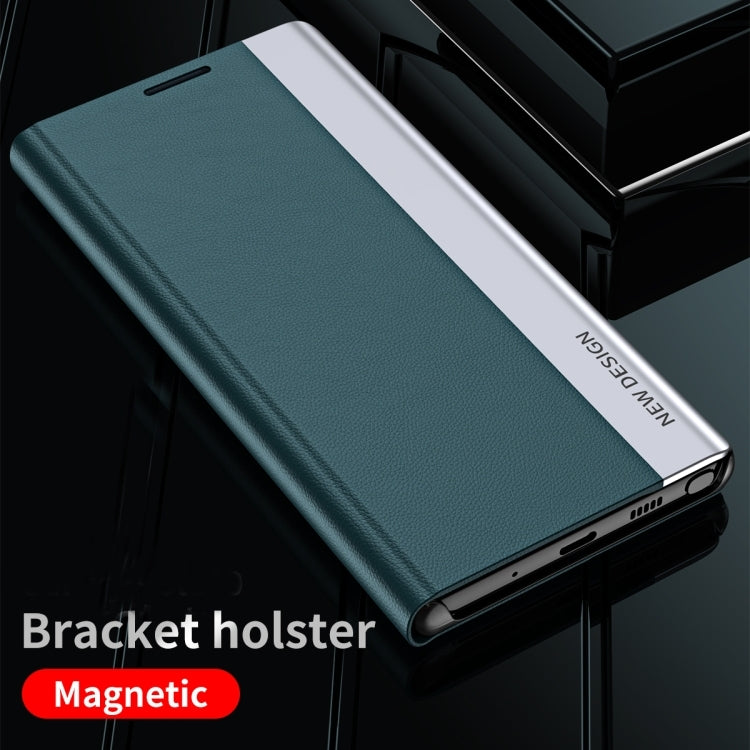 Side Electroplated Adsorption PU Leather Wallet Phone Case - For Honor 90 Lite - mosaccessories