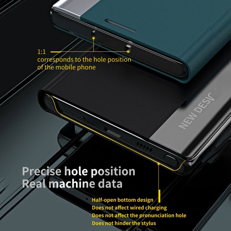 Side Electroplated Adsorption PU Leather Wallet Phone Case - For Honor 90 Lite - mosaccessories