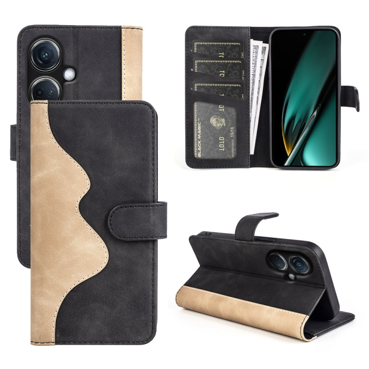 Stitching Horizontal Flip Leather Phone Case - For Oppo K11 - mosaccessories