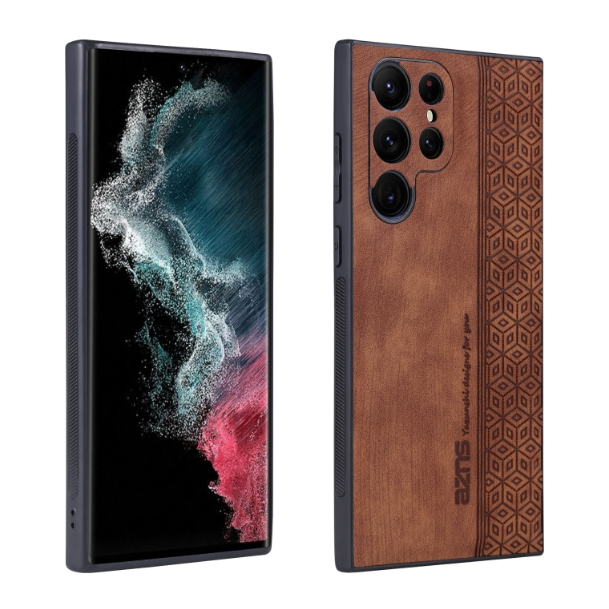 AZNS 3D Embossed Skin Feel Phone Case - For Samsung Galaxy S22 Ultra - mosaccessories