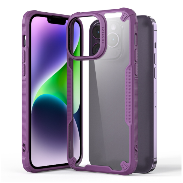 Four-corner Glossy Shockproof Phone Case - For iPhone 14 Plus - mosaccessories