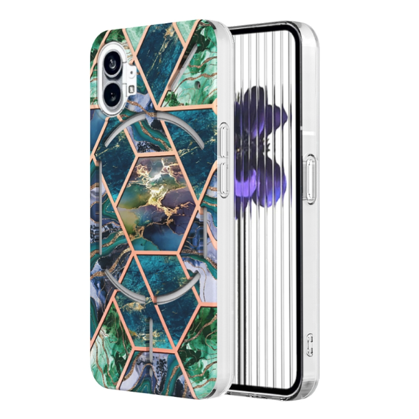 Electroplating Splicing Marble TPU Phone Case - For Nothing Phone (1) - mosaccessories