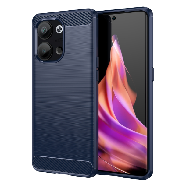 Brushed Texture Carbon Fiber TPU Phone Case - For Oppo Reno9 - mosaccessories