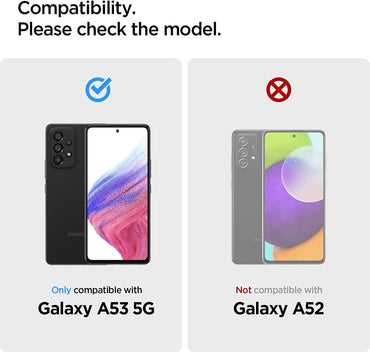 Spigen Rugged Armor Matte Black Case - For Samsung Galaxy A53 - mosaccessories