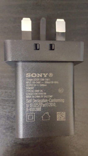 Sony UCH20 Black Mains Charger + EC803 Cable - mosaccessories