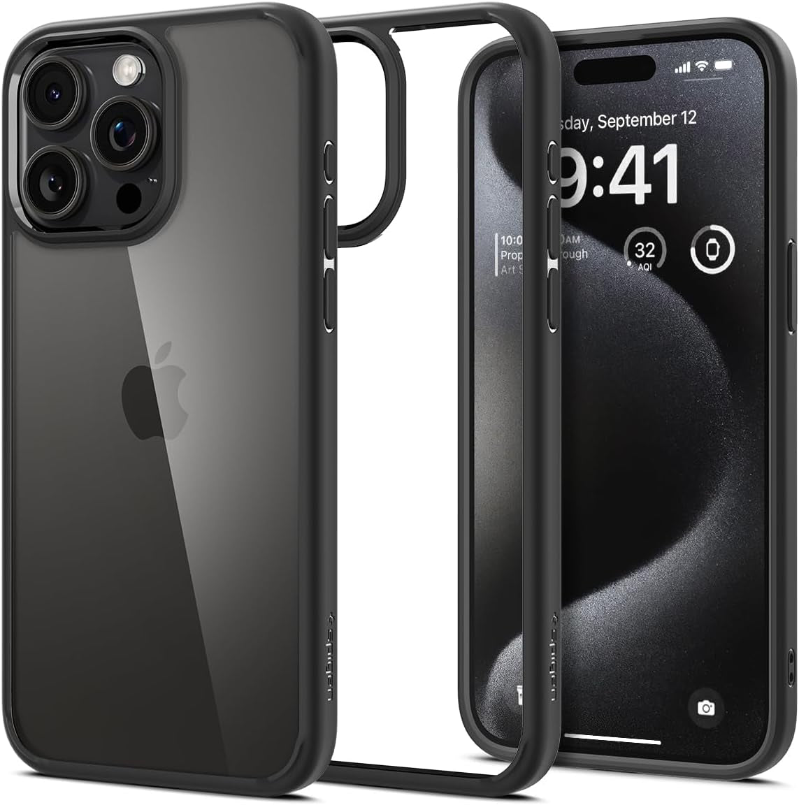 Spigen Ultra Hybrid Hard Clear Back Case - For iPhone 15 Pro - mosaccessories