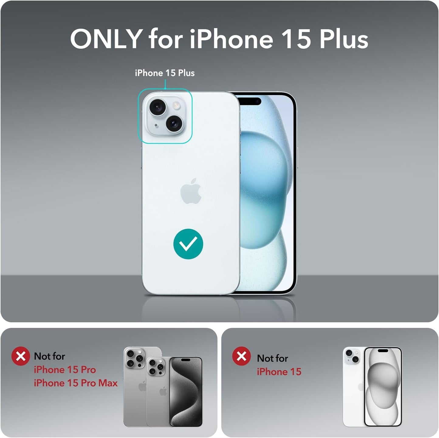 ESR Zero Series Clear Shockproof TPU Case - For iPhone 15 Plus - mosaccessories