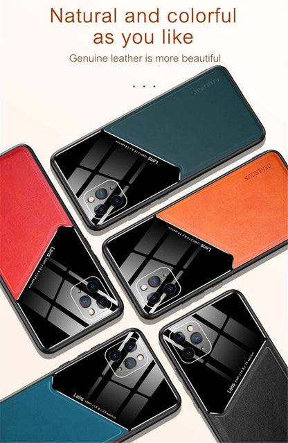 Acrylic + PU Leather Black Case - For iPhone 11 - mosaccessories
