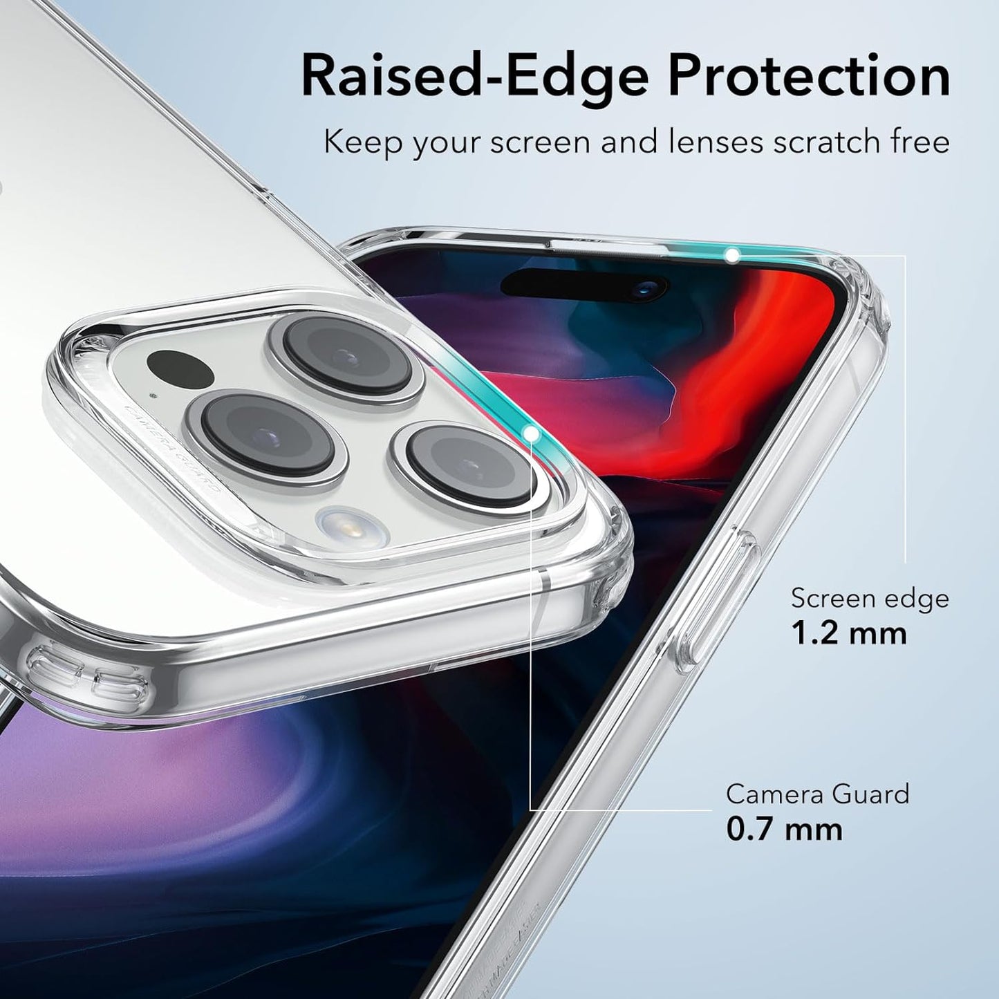 ESR Zero Series Shockproof TPU Clear Case - For iPhone 15 Pro Max - mosaccessories