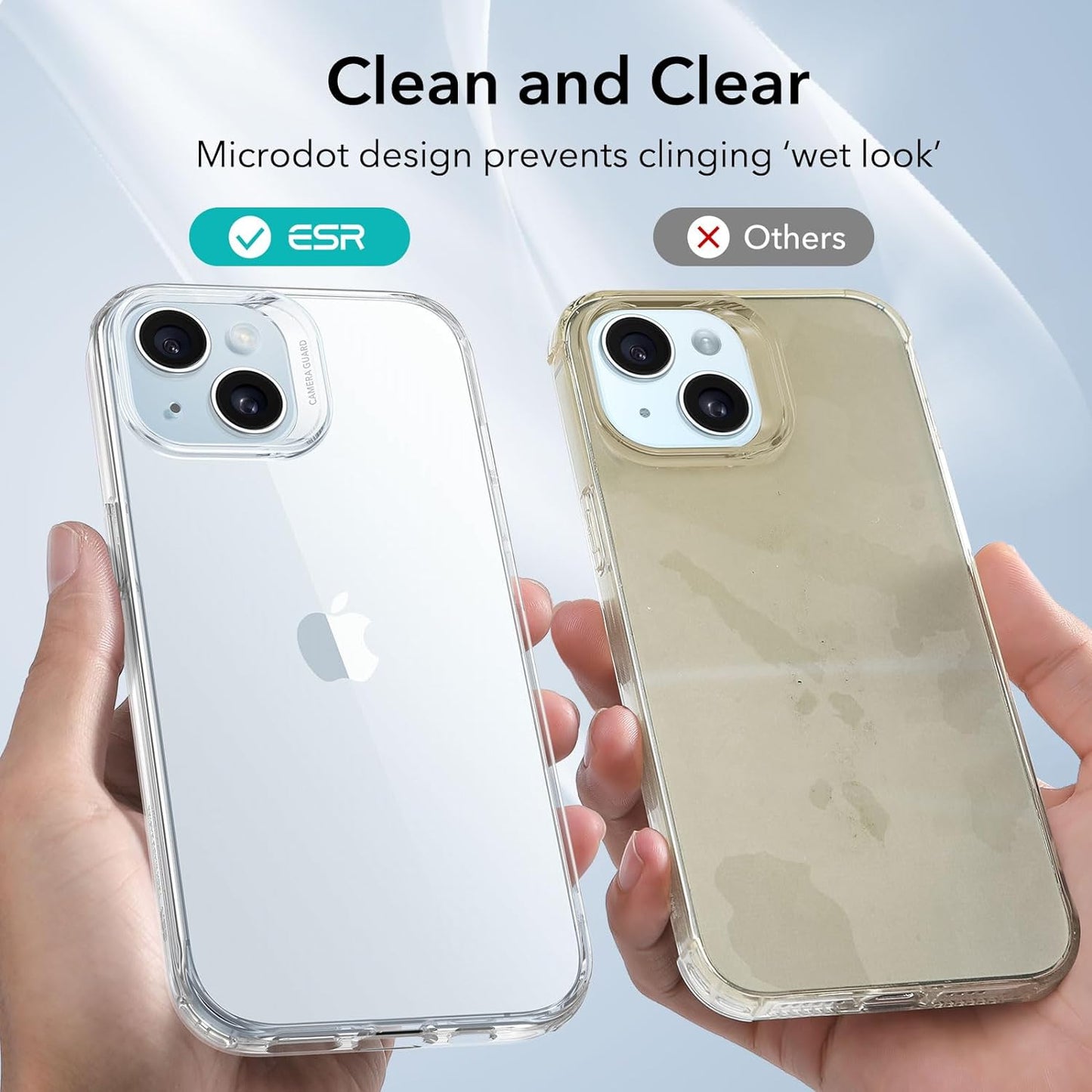 ESR Zero Series Clear Shockproof TPU Case - For iPhone 15 Plus - mosaccessories