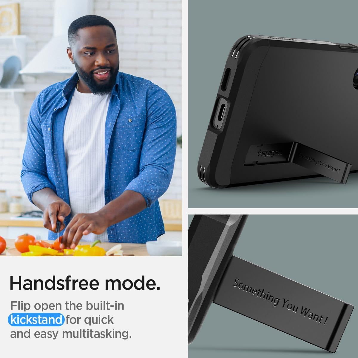 Spigen Tough Armor Black Case - For Samsung Galaxy S24