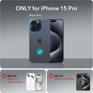 ESR Zero Series Clear Shockproof TPU Case - For iPhone 15 Pro - mosaccessories