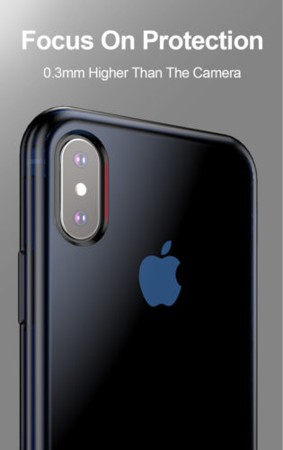 Dux Ducis Light Series Blue Case - For iPhone X - mosaccessories