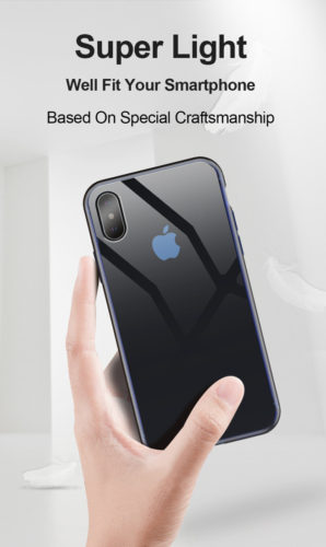Dux Ducis Light Series Blue Case - For iPhone X - mosaccessories