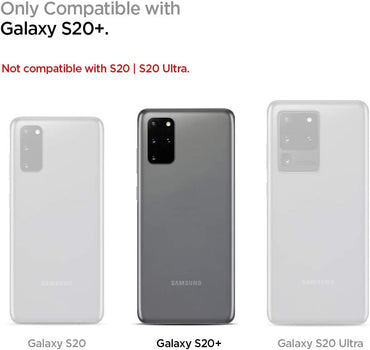 Spigen Rugged Armor Matte Black Case - For Samsung Galaxy S20+ - mosaccessories