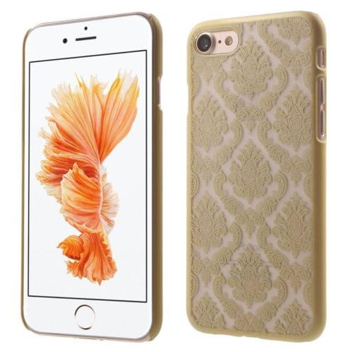 Damask Vintage Pattern Hard Matte Gold Case - For iPhone 7 / 8 / SE (20/22) - mosaccessories