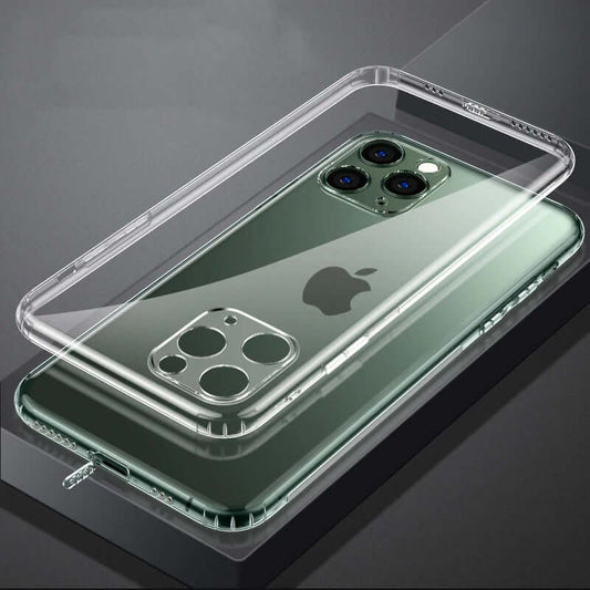 Soft TPU Clear Case with Dust Plug - For iPhone 13 Pro Max - mosaccessories