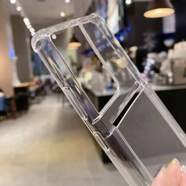 Soft TPU Clear Case With Card Slot - For Samsung S21 Ultra - mosaccessories