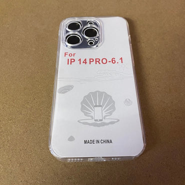 Soft TPU Clear Case with Dust Plug - For iPhone 14 Pro - mosaccessories