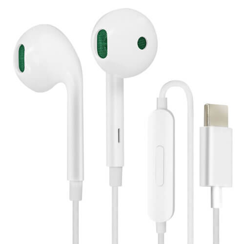 Oppo MH147 In Ear Headphones USB-C - White/Green - mosaccessories