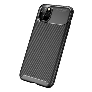 Carbon Fibre TPU Black Case - For iPhone 11 Pro - mosaccessories
