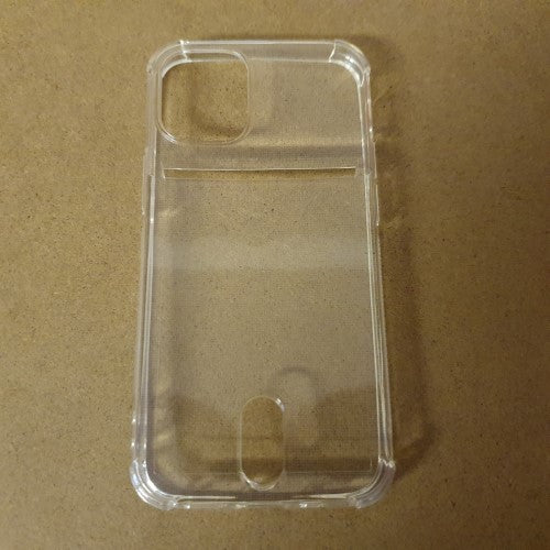 Soft TPU Clear Case With Card Slot - For iPhone 12 Mini - mosaccessories