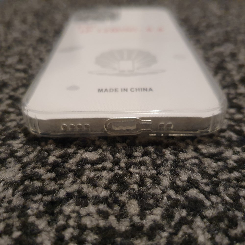 Soft TPU Clear Case with Dust Plug - For iPhone 12 Mini - mosaccessories