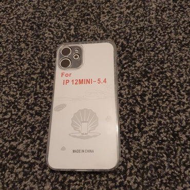 Soft TPU Clear Case with Dust Plug - For iPhone 12 Mini - mosaccessories