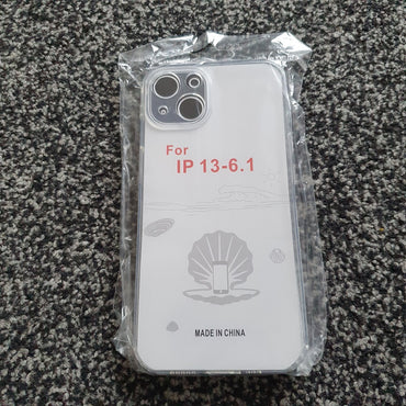 Soft TPU Clear Case with Dust Plug - For iPhone 13 - mosaccessories