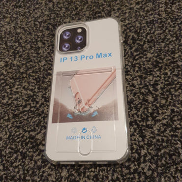 Soft TPU Clear Case With Card Slot - For iPhone 13 Pro Max - mosaccessories