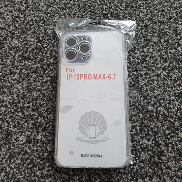 Soft TPU Clear Case with Dust Plug - For iPhone 13 Pro Max - mosaccessories