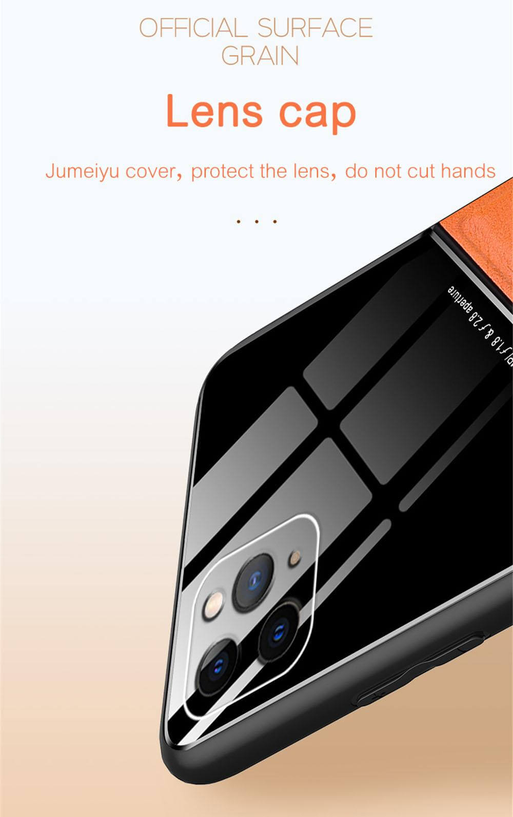 Acrylic + PU Leather Black Case - For iPhone 12 / 12 Pro Case - mosaccessories