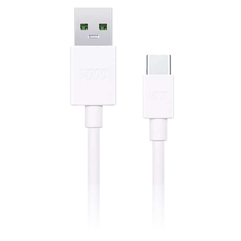 Oppo DL129 Vooc USB-A to USB-C Cable 1m - White - mosaccessories