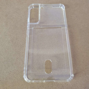 Soft TPU Clear Case With Card Slot - For Samsung S22+ - mosaccessories