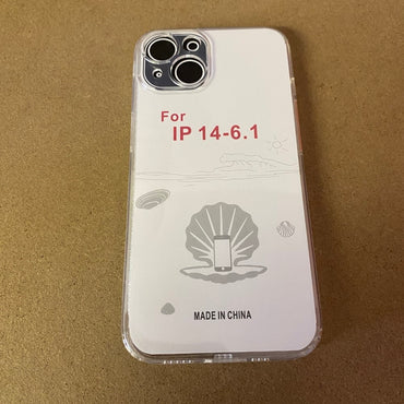 Soft TPU Clear Case with Dust Plug - For iPhone 14 - mosaccessories