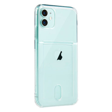 Soft TPU Clear Case With Card Slot - For iPhone 11 - mosaccessories