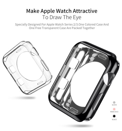 Dux Ducis Electroplated TPU Case - For Apple Watch Series 2/3 - 42MM - mosaccessories