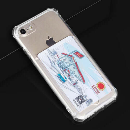 Soft TPU Clear Case With Card Slot - For iPhone 7 / 8 / SE (2020/22) - mosaccessories