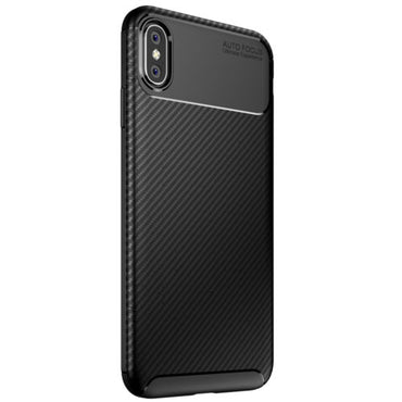 Carbon Fibre TPU Black Case - For iPhone Xs Max - mosaccessories