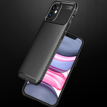 Carbon Fibre TPU Black Case - For iPhone 12 Mini - mosaccessories