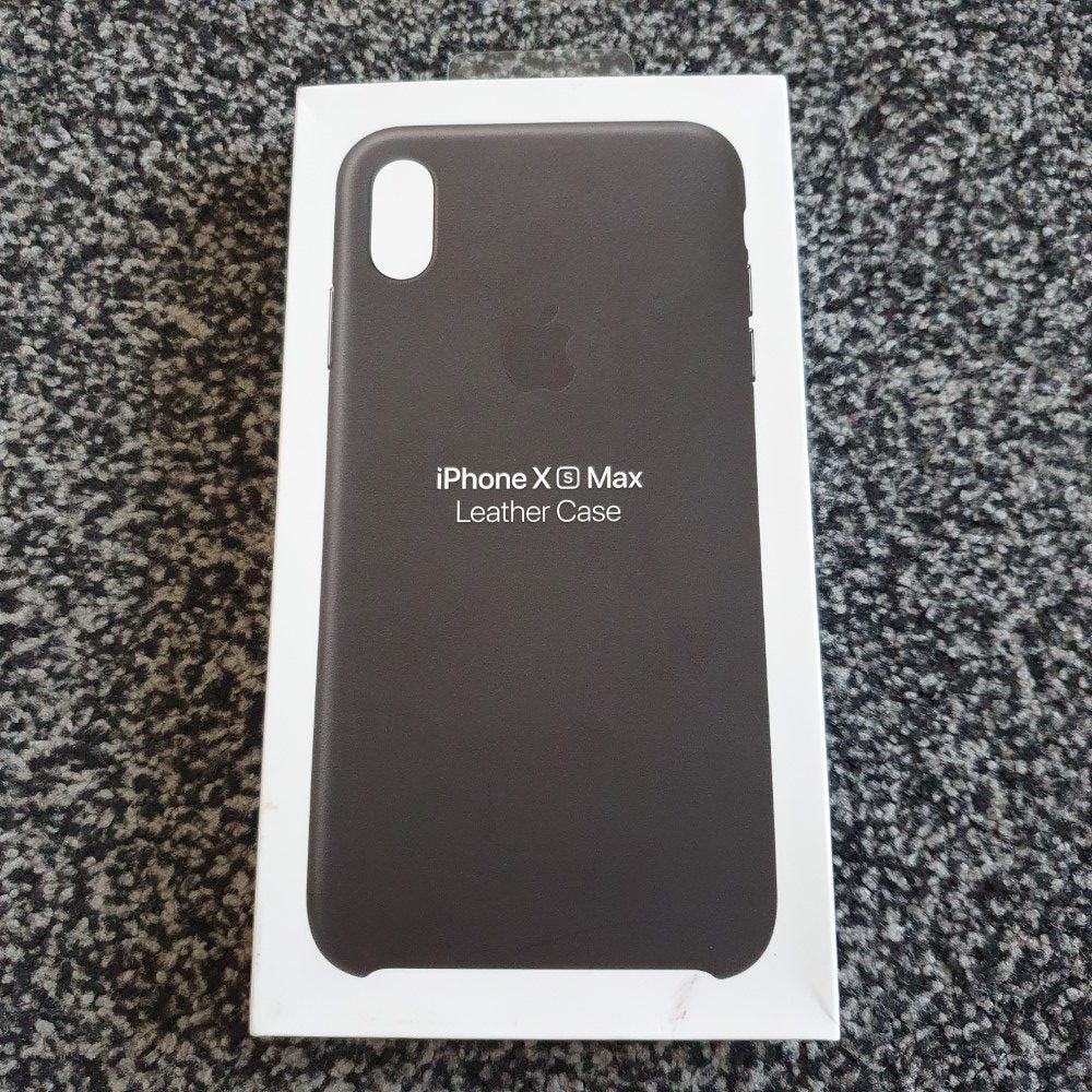 Apple Leather Black Case - For iPhone Xs Max - mosaccessories