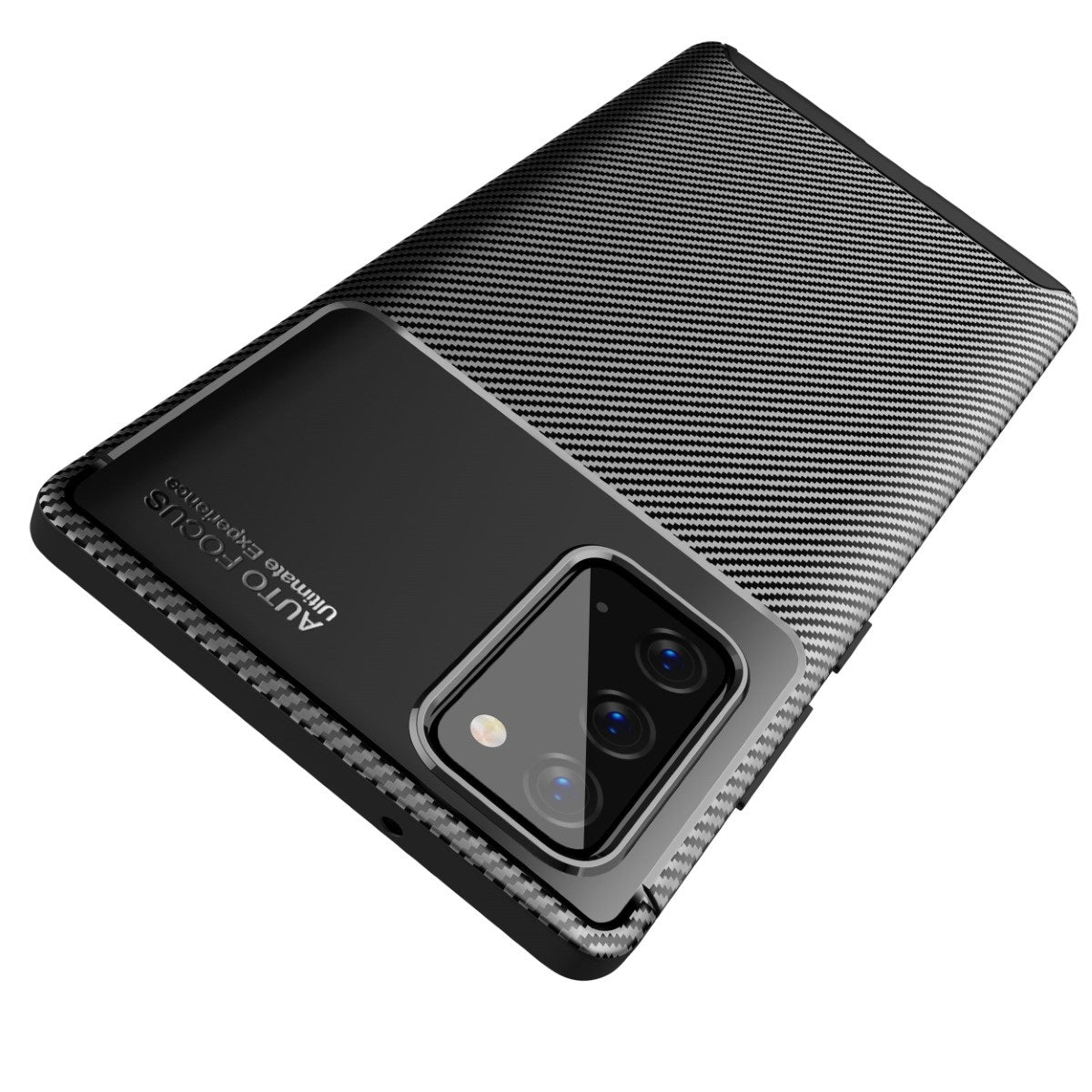 Carbon Fibre TPU Black Case - For Samsung Galaxy Note 20 - mosaccessories