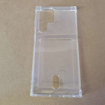 Soft TPU Clear Case With Card Slot - For Samsung S22 Ultra - mosaccessories