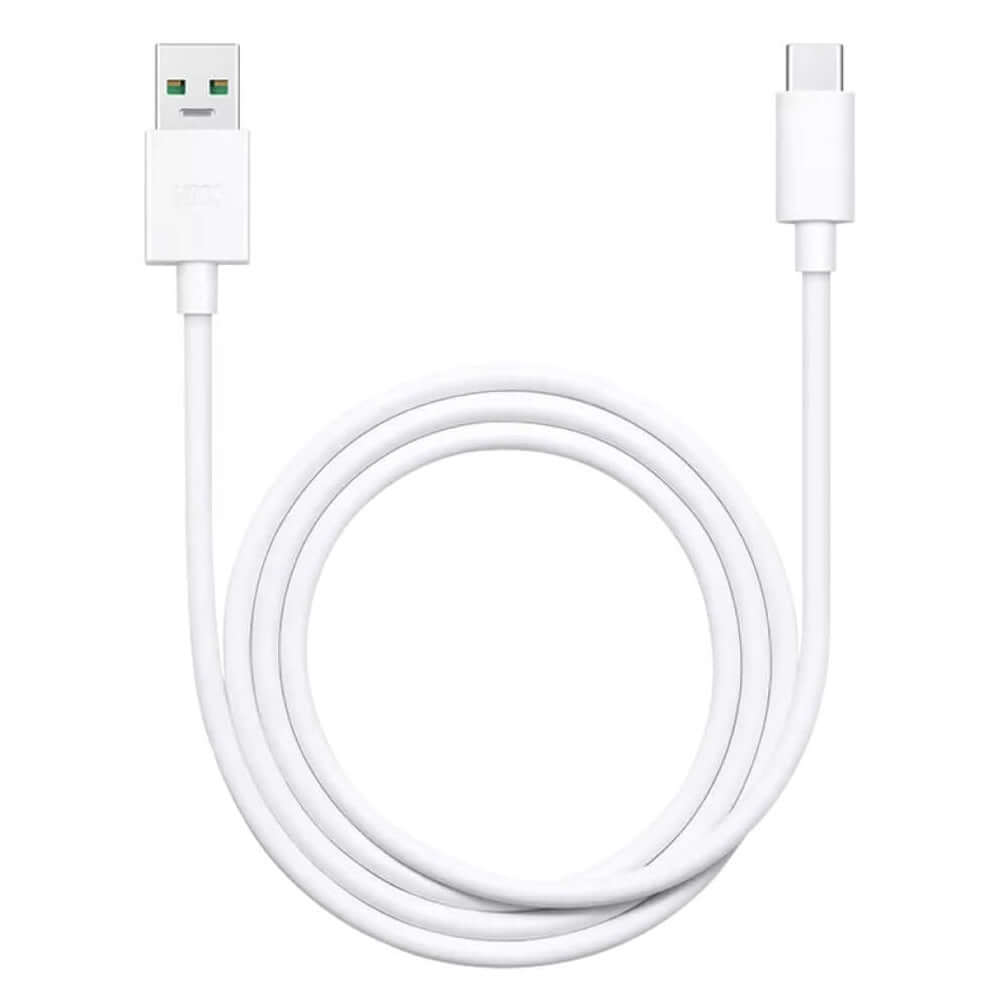 Oppo DL129 Vooc USB-A to USB-C Cable 1m - White - mosaccessories