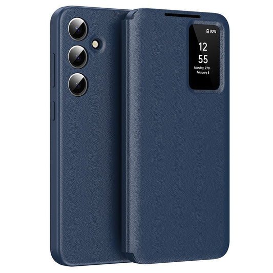 View Window PU Leather Wallet Case - For Samsung Galaxy A55