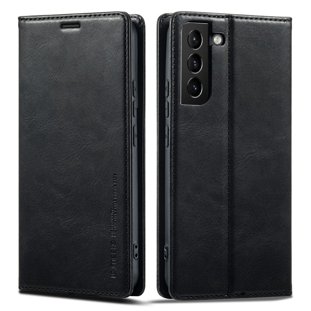 LC.IMEEKE PU Leather RFID Blocking Phone Case Wallet Stand Cover - For Samsung Galaxy S21+