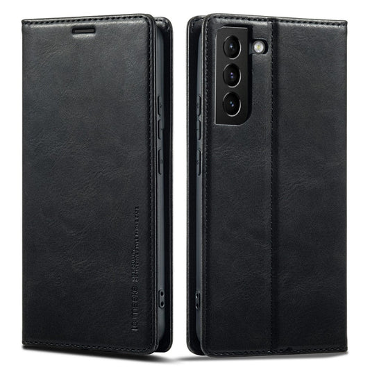 LC.IMEEKE PU Leather RFID Blocking Phone Case Wallet Stand Cover - For Samsung Galaxy S21+