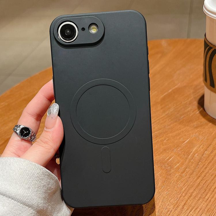 Solid Colour Liquid Silicone MagSafe Phone Case - For iPhone 16e